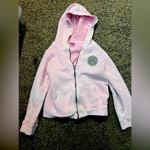 Carters Girls Pink Good Vibes Zip-Up Hoodie Size 5T